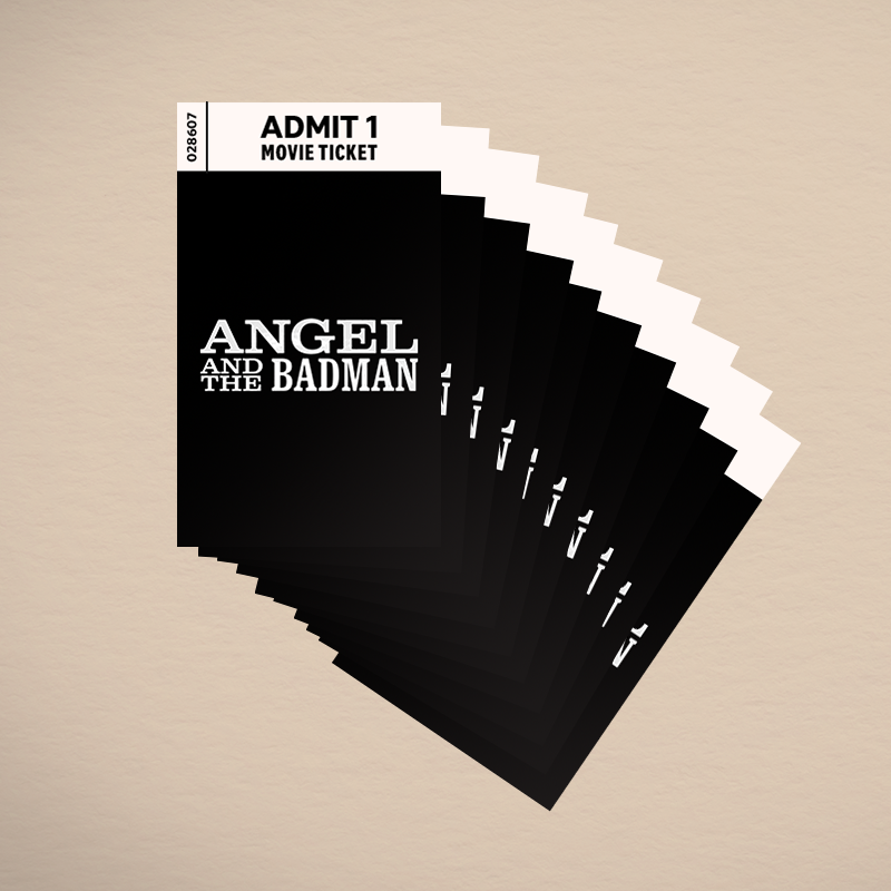 Angel and The Badman | Theatrical Movie Ticket - PREORDER NOW