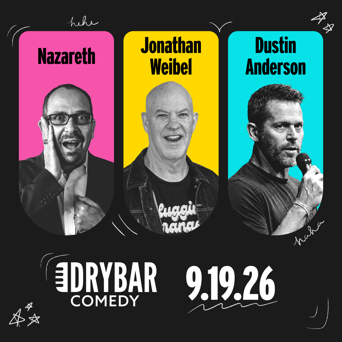 Sat Sept 19th - Nazareth, Dustin Anderson and Jonathan Weibel