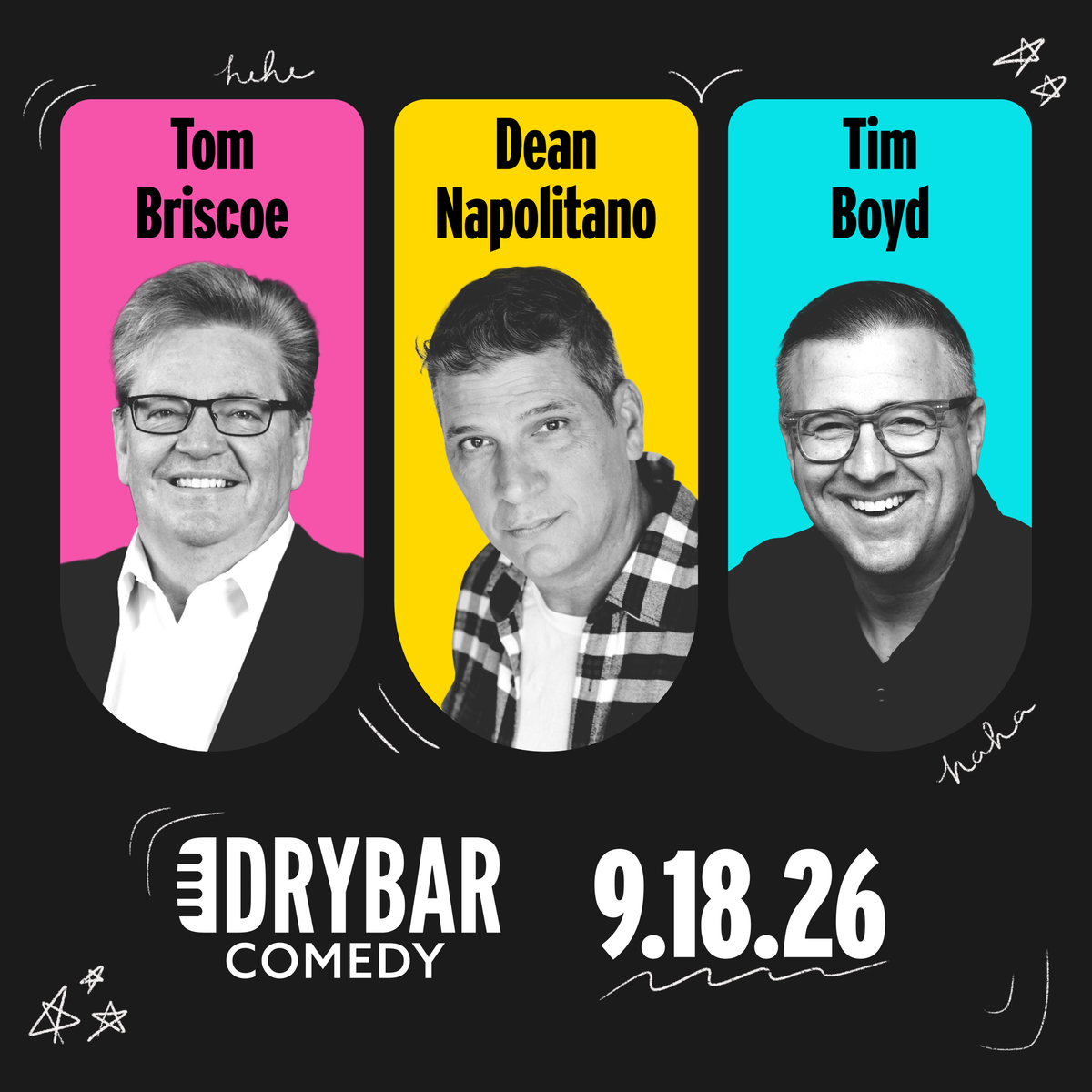 Fri Sept 18th  - Tom Briscoe, Dean Napolitano and Tim Boyd