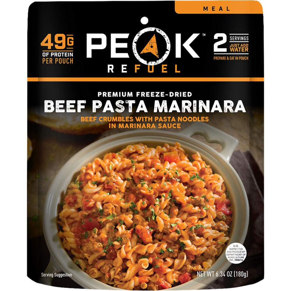 Beef Pasta Marinara - Single Pouch - Meals