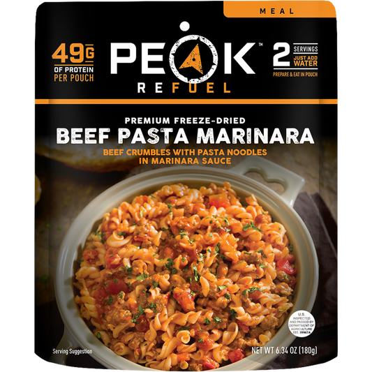 Beef Pasta Marinara - Single Pouch - Meals