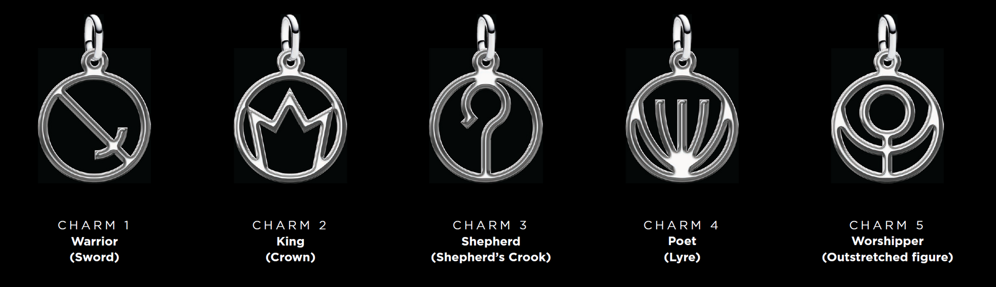 DAVID Charm Necklace - Necklaces