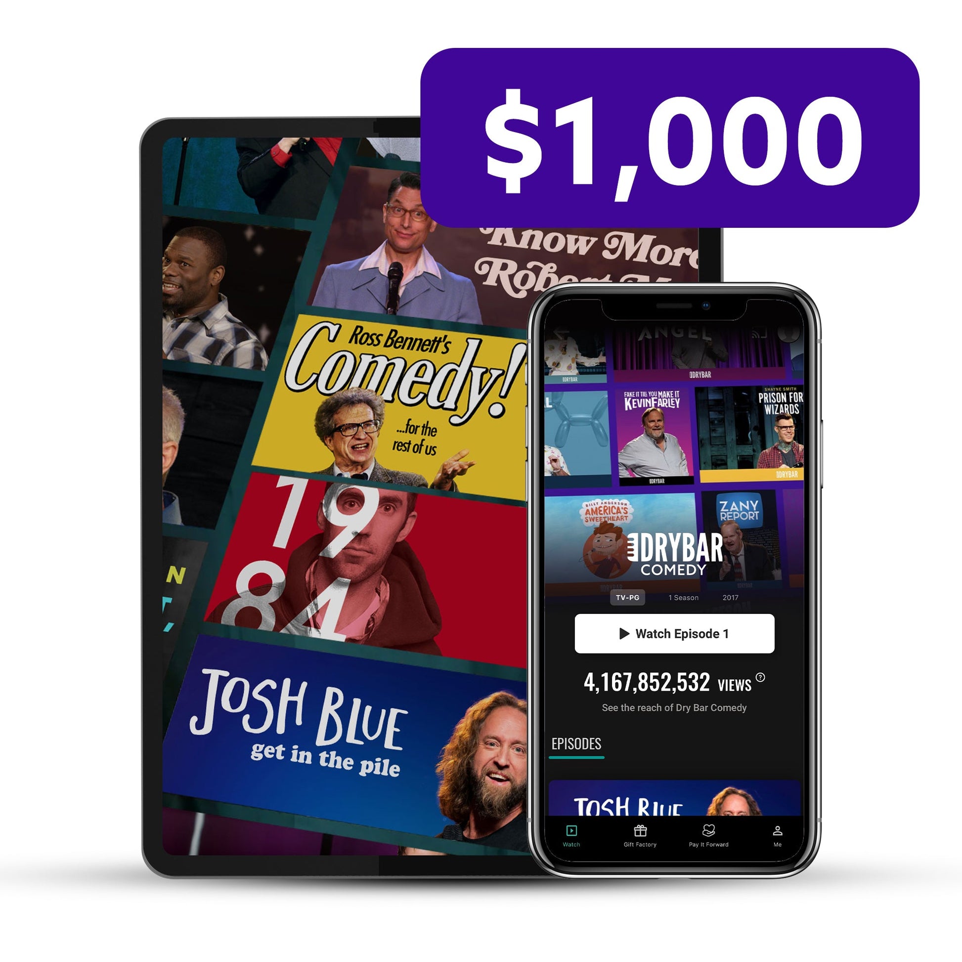 Dry Bar Comedy - Pay It Forward - $1,000 - PIF