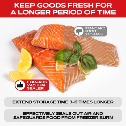 Forjars® 100-Count 6x9 Vacuum Sealer Bags – 7.5 Mil Thick - Vacuum Sealer Bags