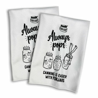 Forjars® Microfiber Waffle Towel - White (2-Pack)