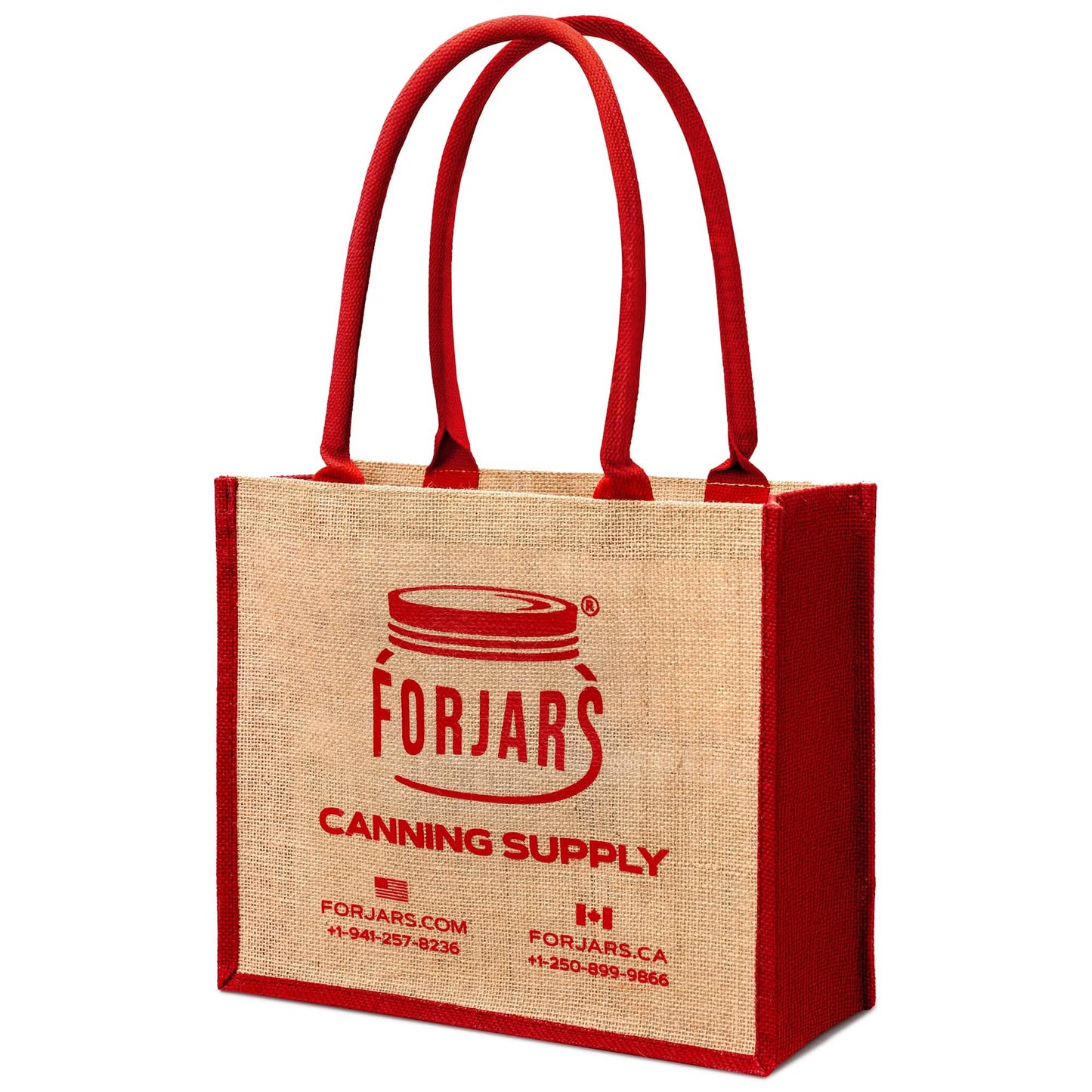 Forjars® Reusable Burlap Tote Bags