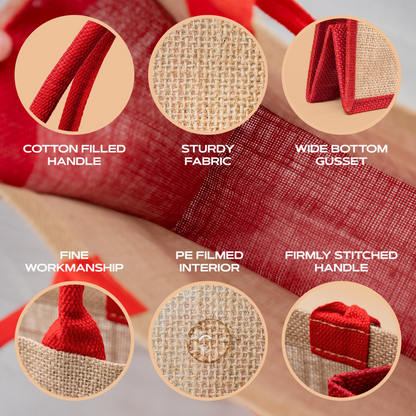 Forjars® Reusable Burlap Tote Bags