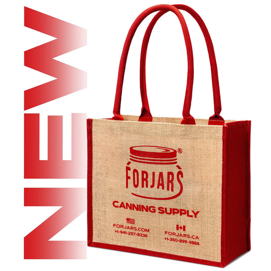 Forjars® Reusable Burlap Tote Bags