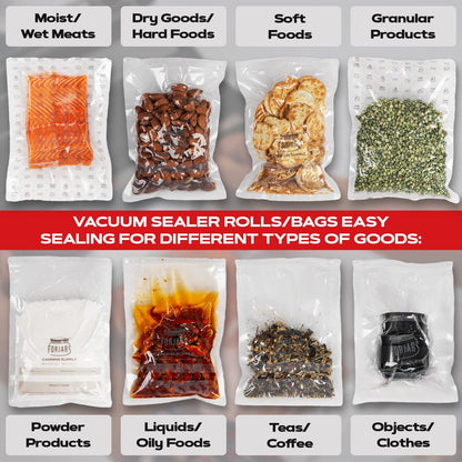 Forjars® Vacuum Sealer Roll (8-inch) - Vacuum Sealer Bags