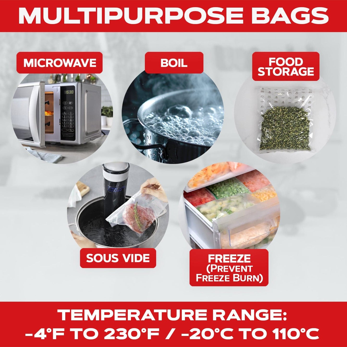 Forjars® Vacuum Sealer Roll (8-inch) - Vacuum Sealer Bags