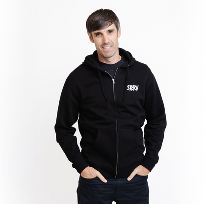 SKETCH Full Zip Wolf Hoodie - Hoodies