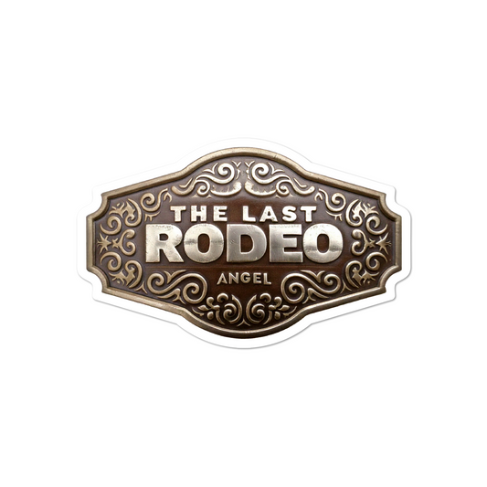 The Last Rodeo Belt Buckle Sticker - Stickers