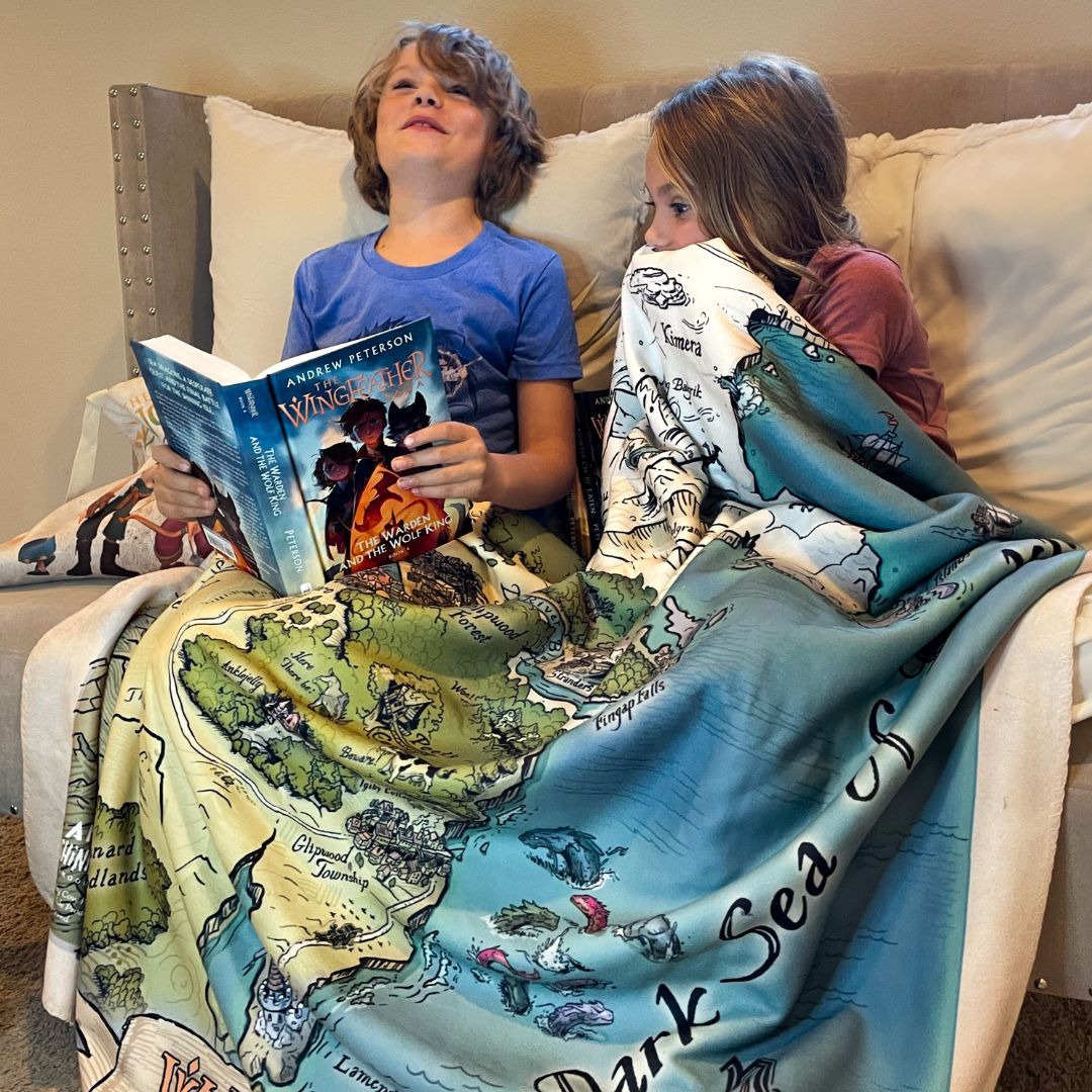 The Wingfeather Saga Sherpa Fleece Book Blanket - Blanket