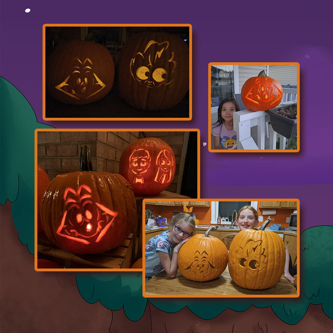 Tuttle Twins Pumpkin Carving Stencils - Digital Stencils