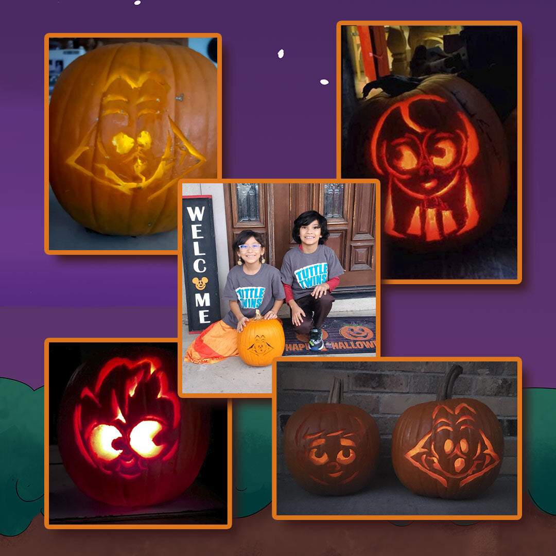 Tuttle Twins Pumpkin Carving Stencils - Digital Stencils