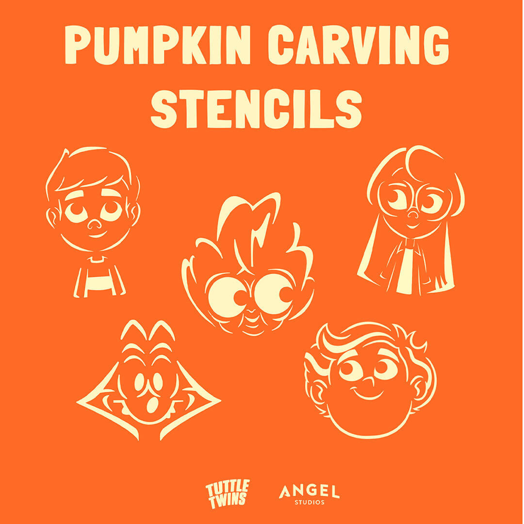 Tuttle Twins Pumpkin Carving Stencils - Digital Stencils