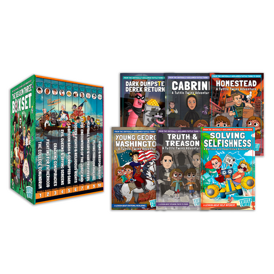 Tuttle Twins Season 3 Box Set + 6 Comic Bundle Bundles