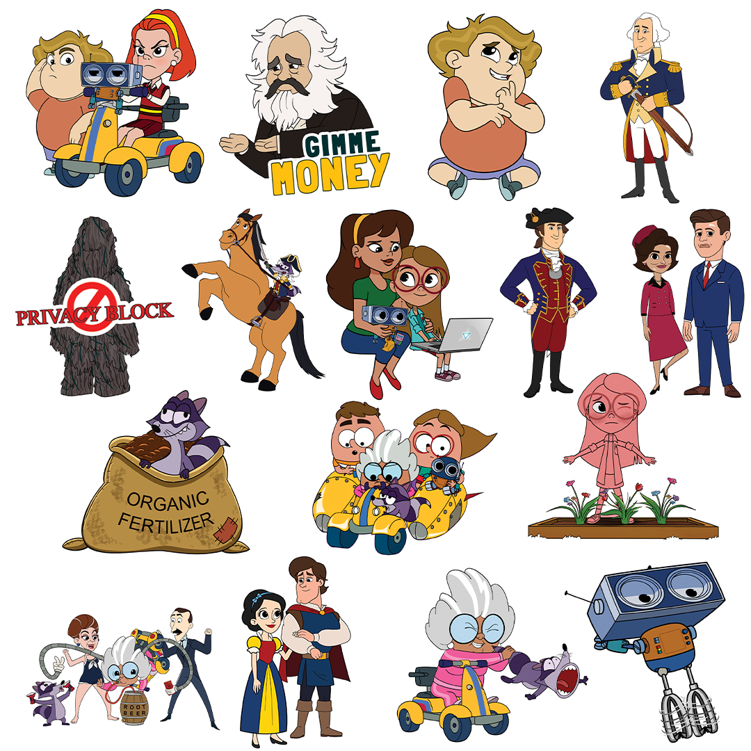 Tuttle Twins - Season Three Episode 3 - 4 Sticker Pack - Stickers