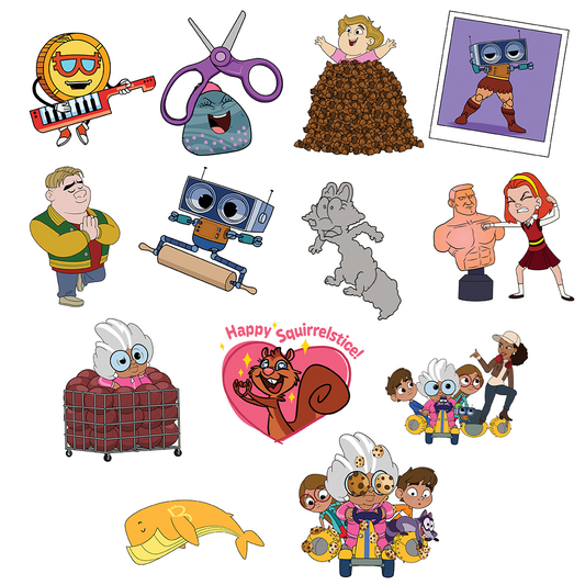 Tuttle Twins - Season Three Episode 5 -7 Sticker Pack - Stickers